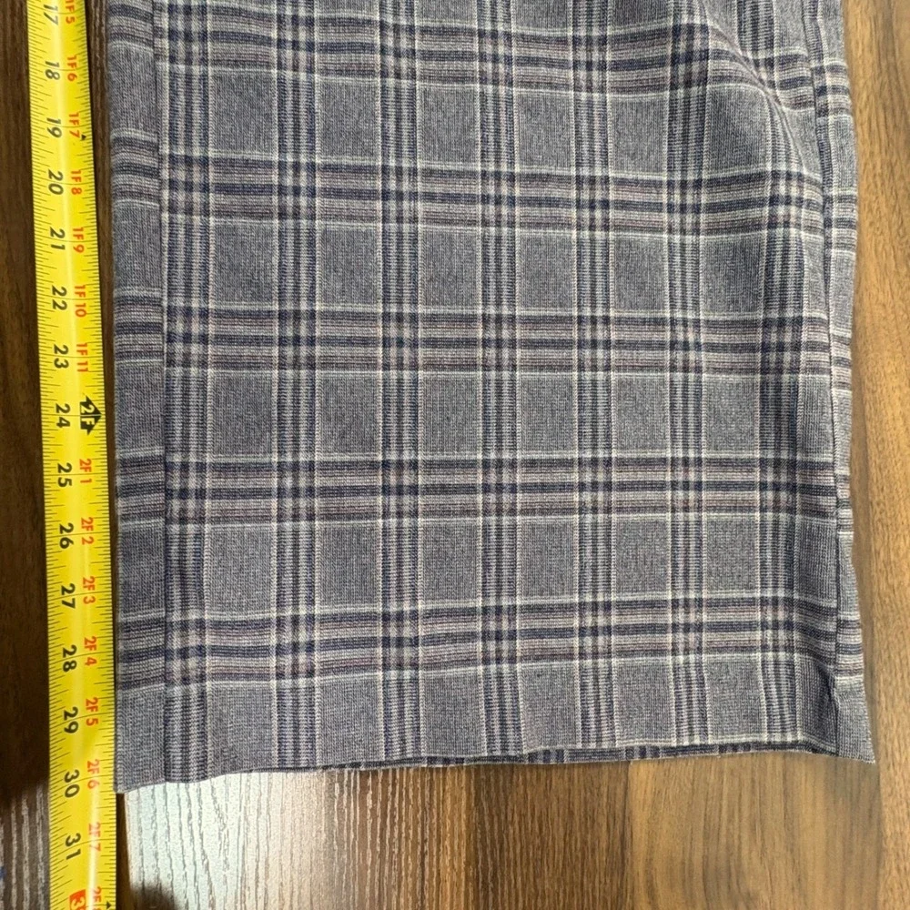 Lane Bryant Purple‎ Plaid Straight Leg Dress Pants Womens Plus Size 26 Career